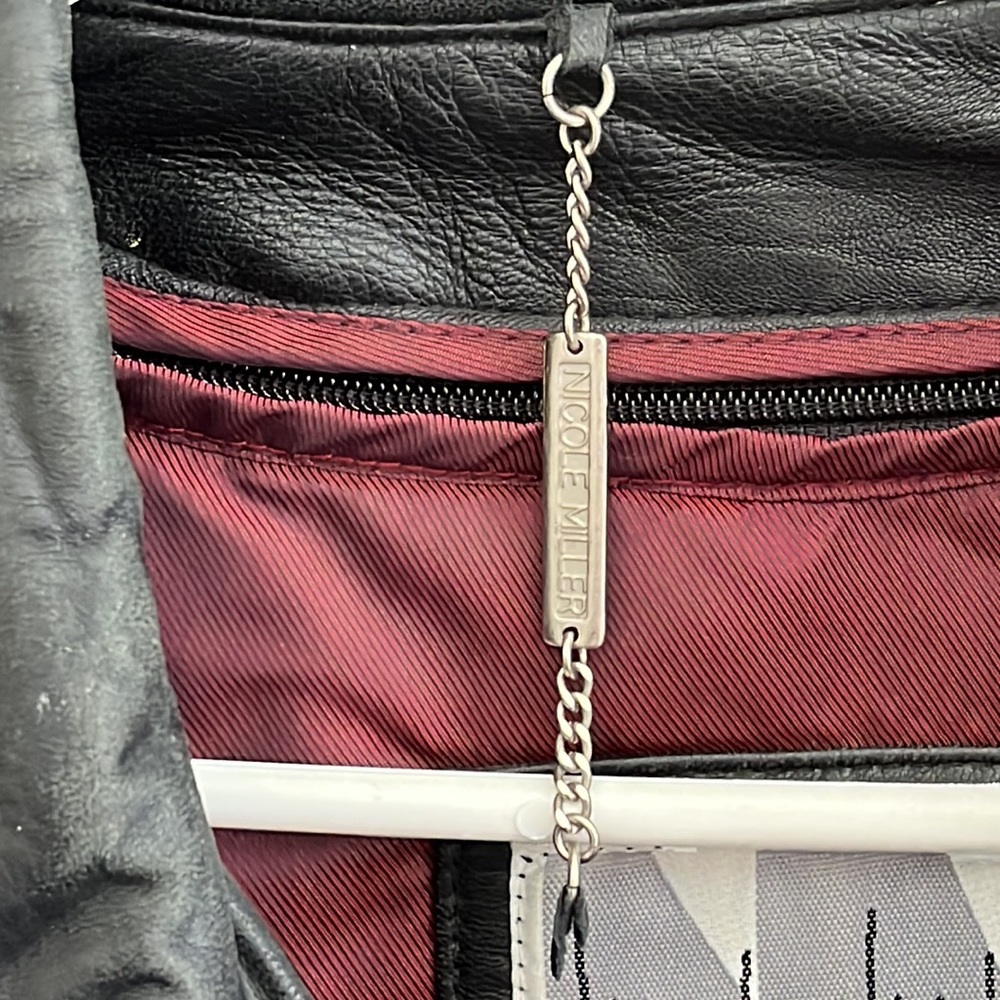 Men’s Nicole Miller Leather Jacket - Picture 4 of 13